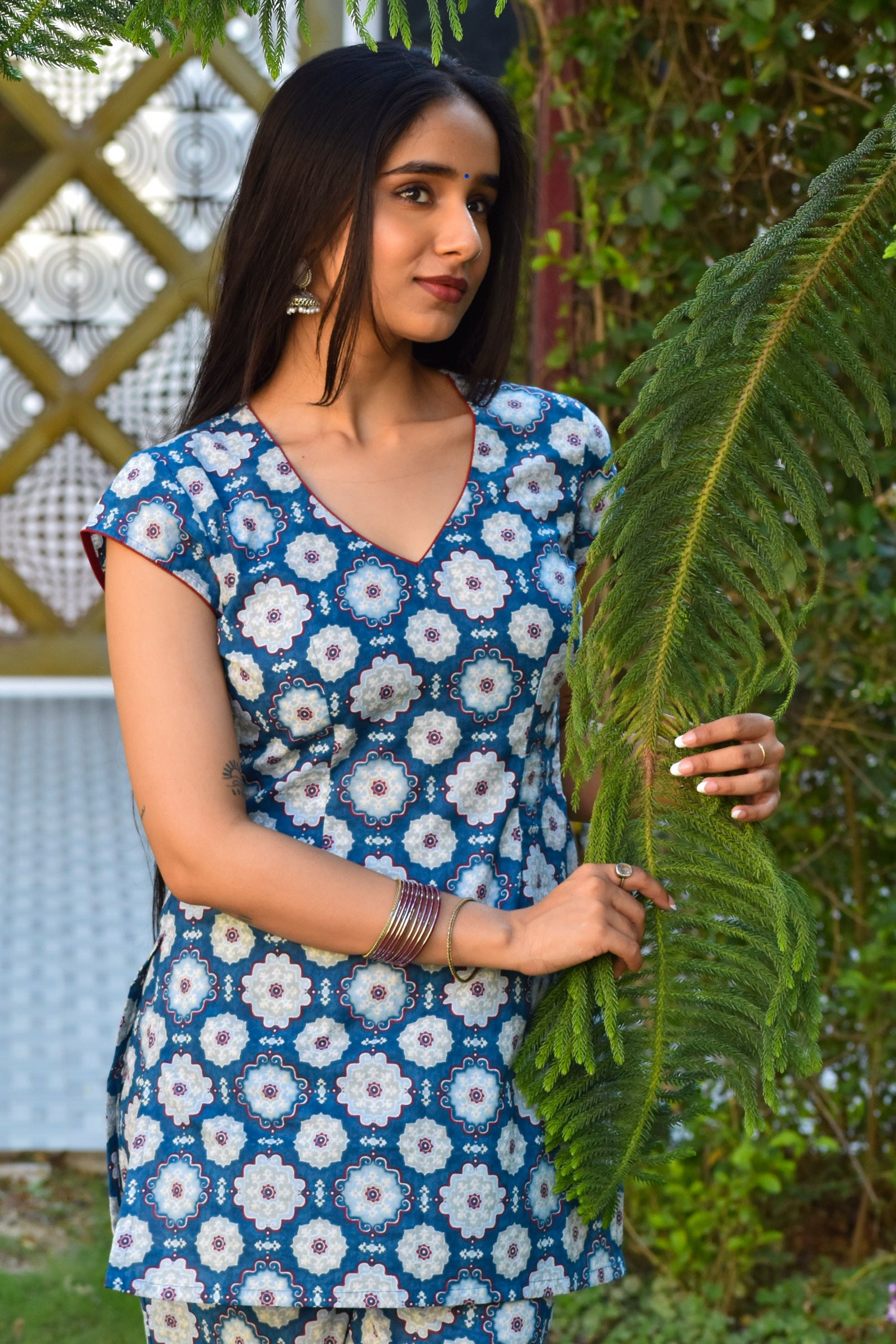 Avnita Handblock Cotton Co-ord Set