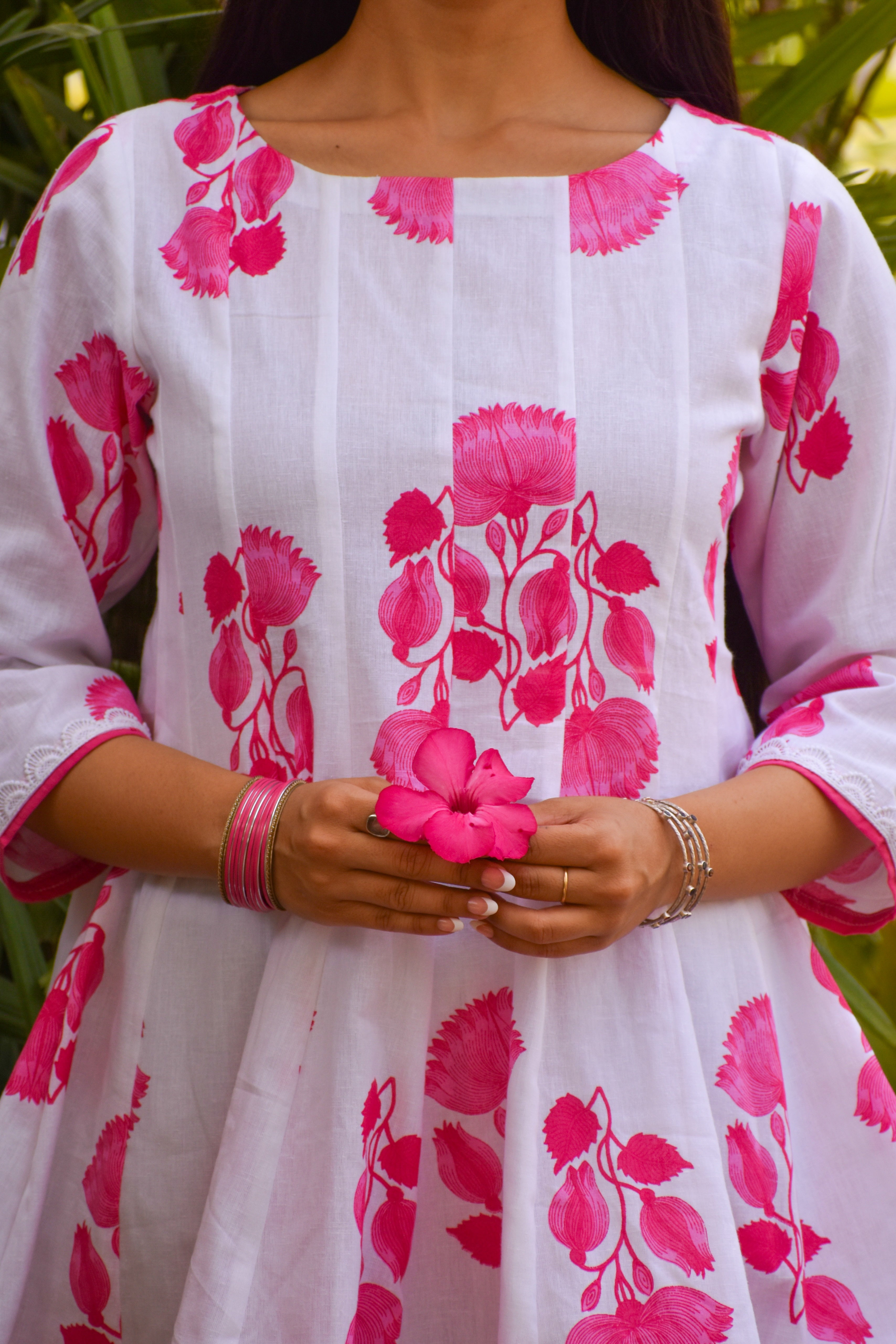 Nihar Handblock Cotton Farshi Set