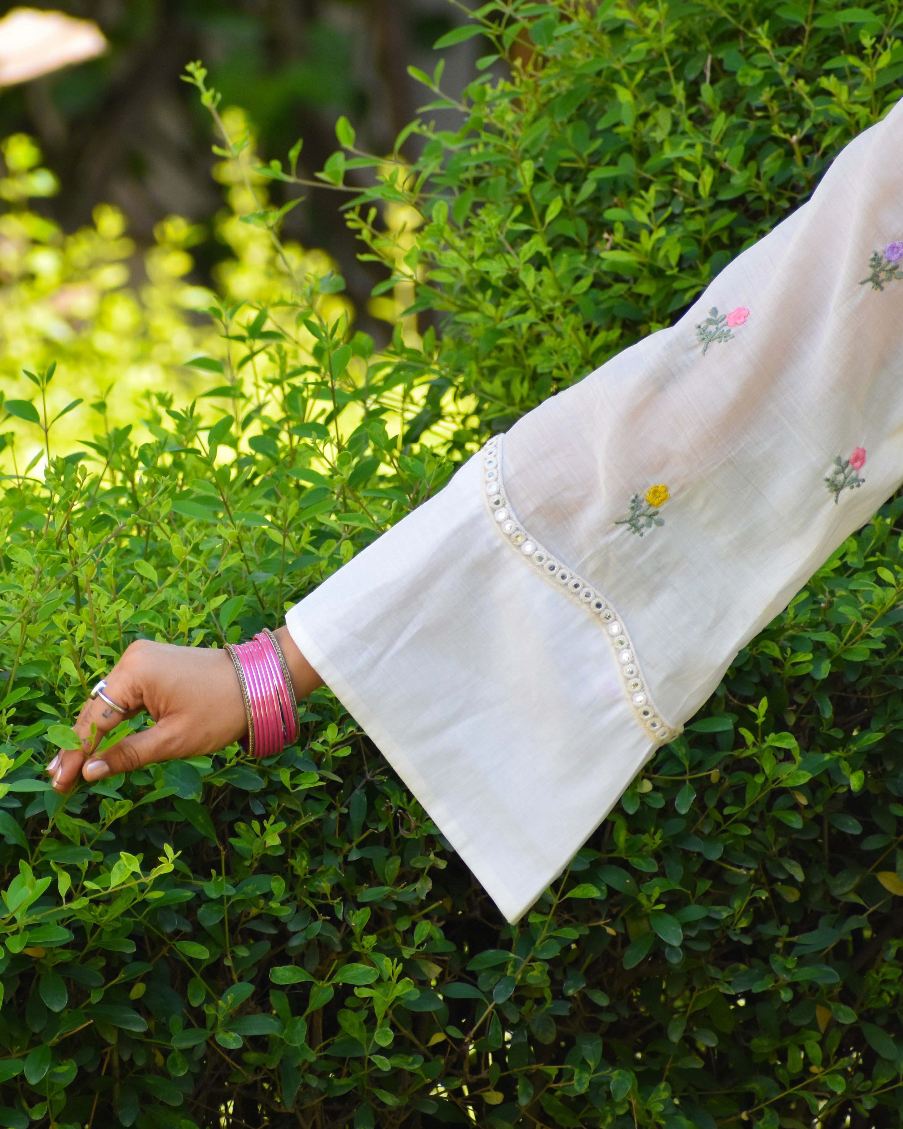 Sarika Embroidered Chanderi Co-ord Set