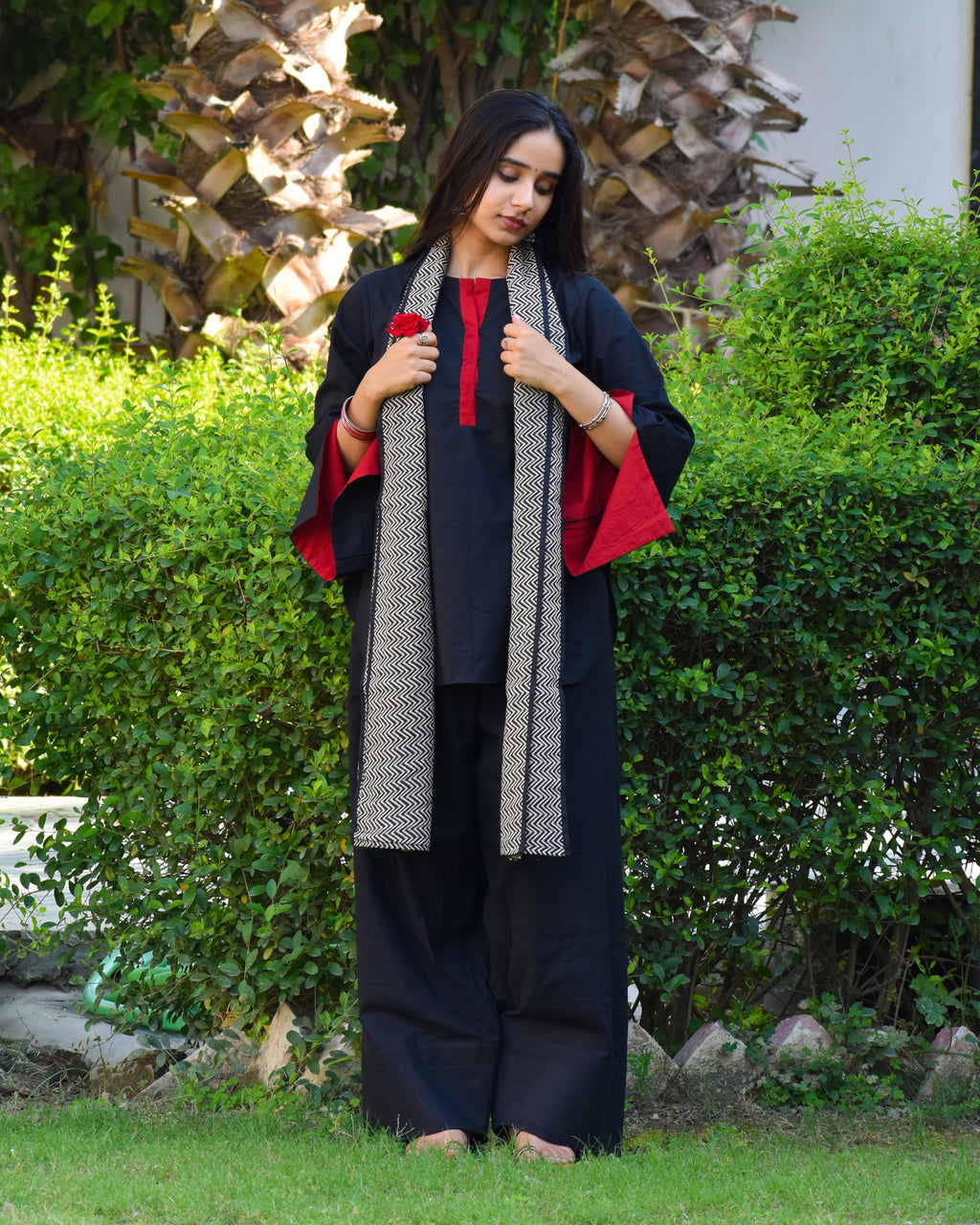 Kaira Solid Cotton Farshi Set