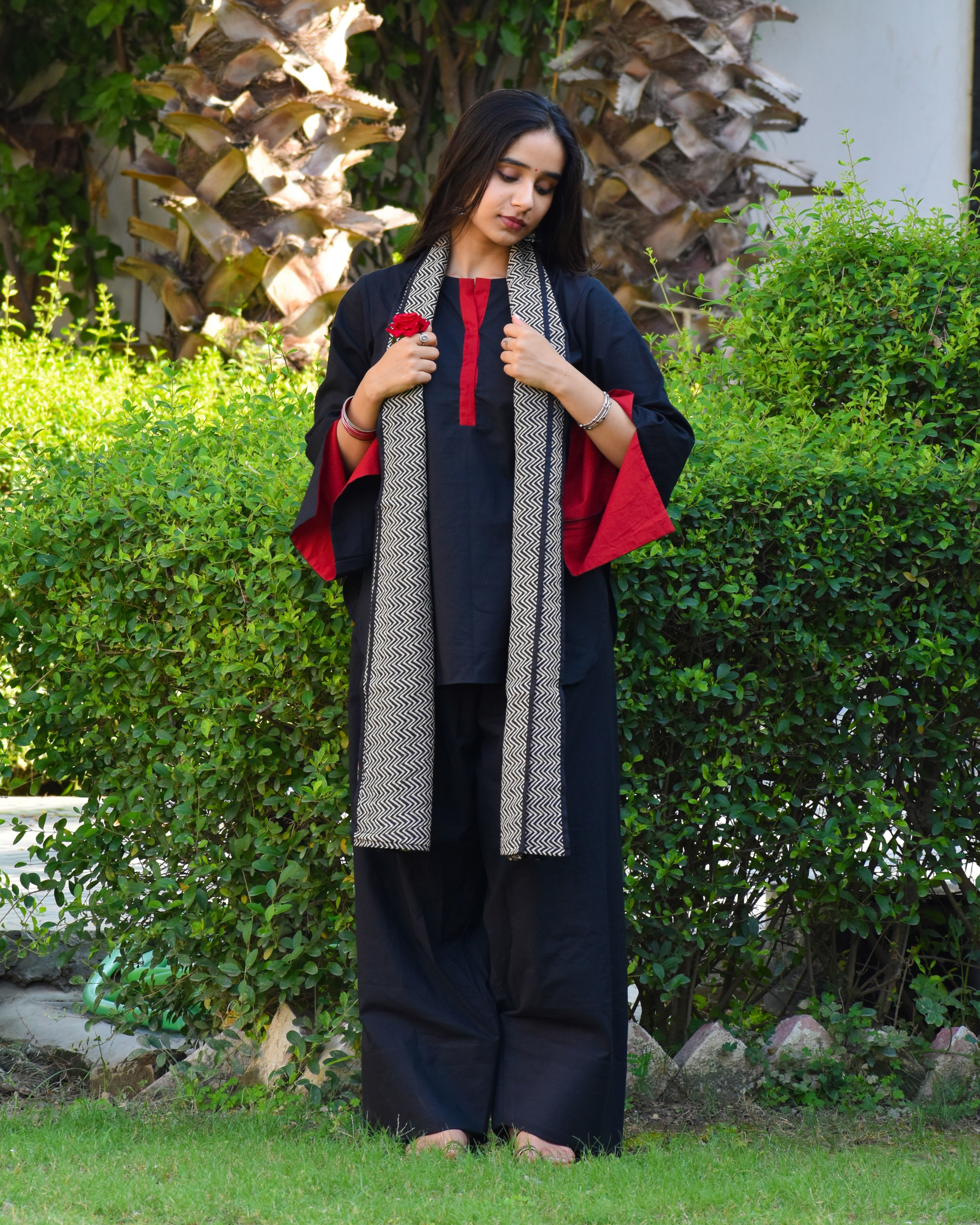 Kaira Solid Cotton Farshi Set