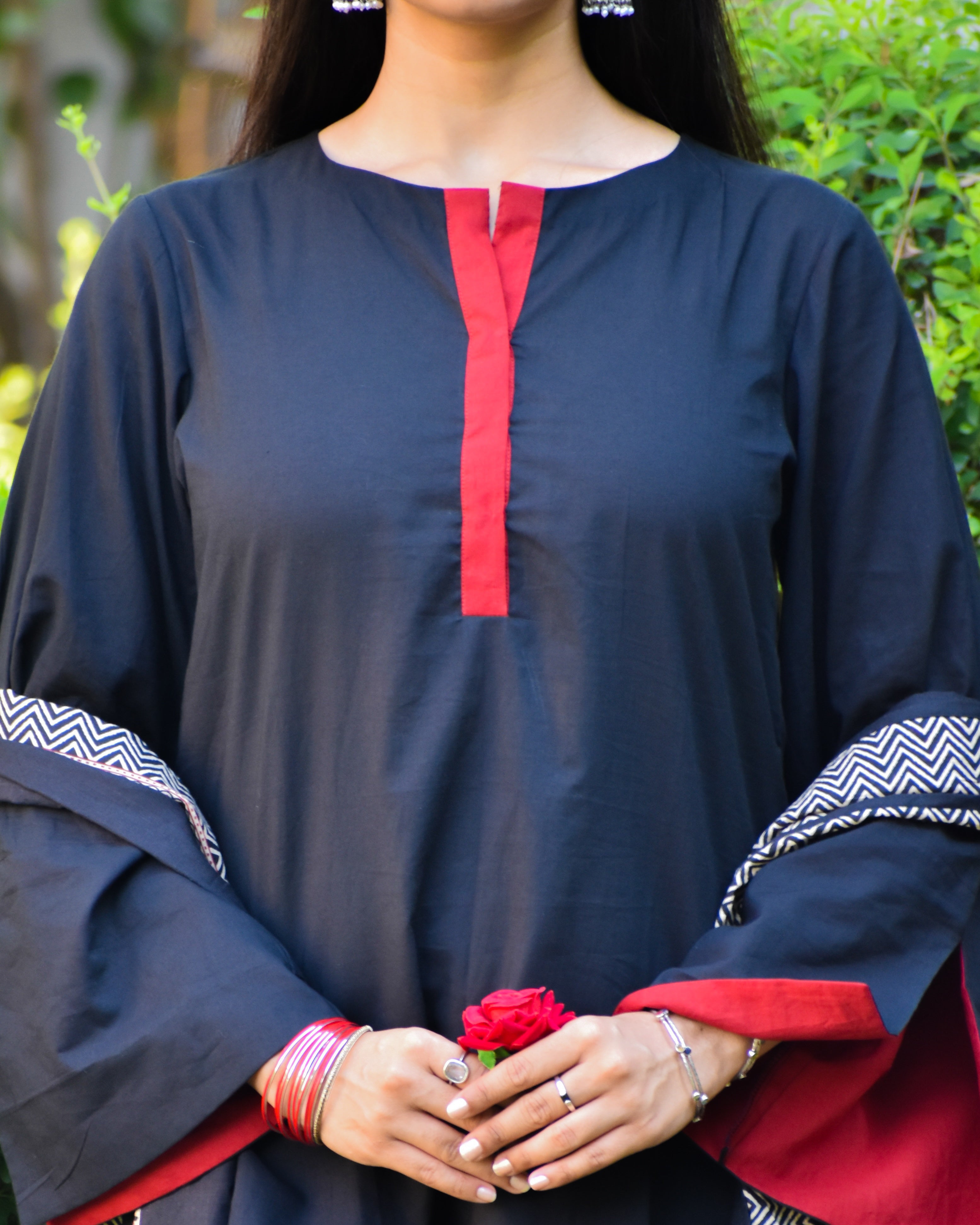 Kaira Solid Cotton Farshi Set
