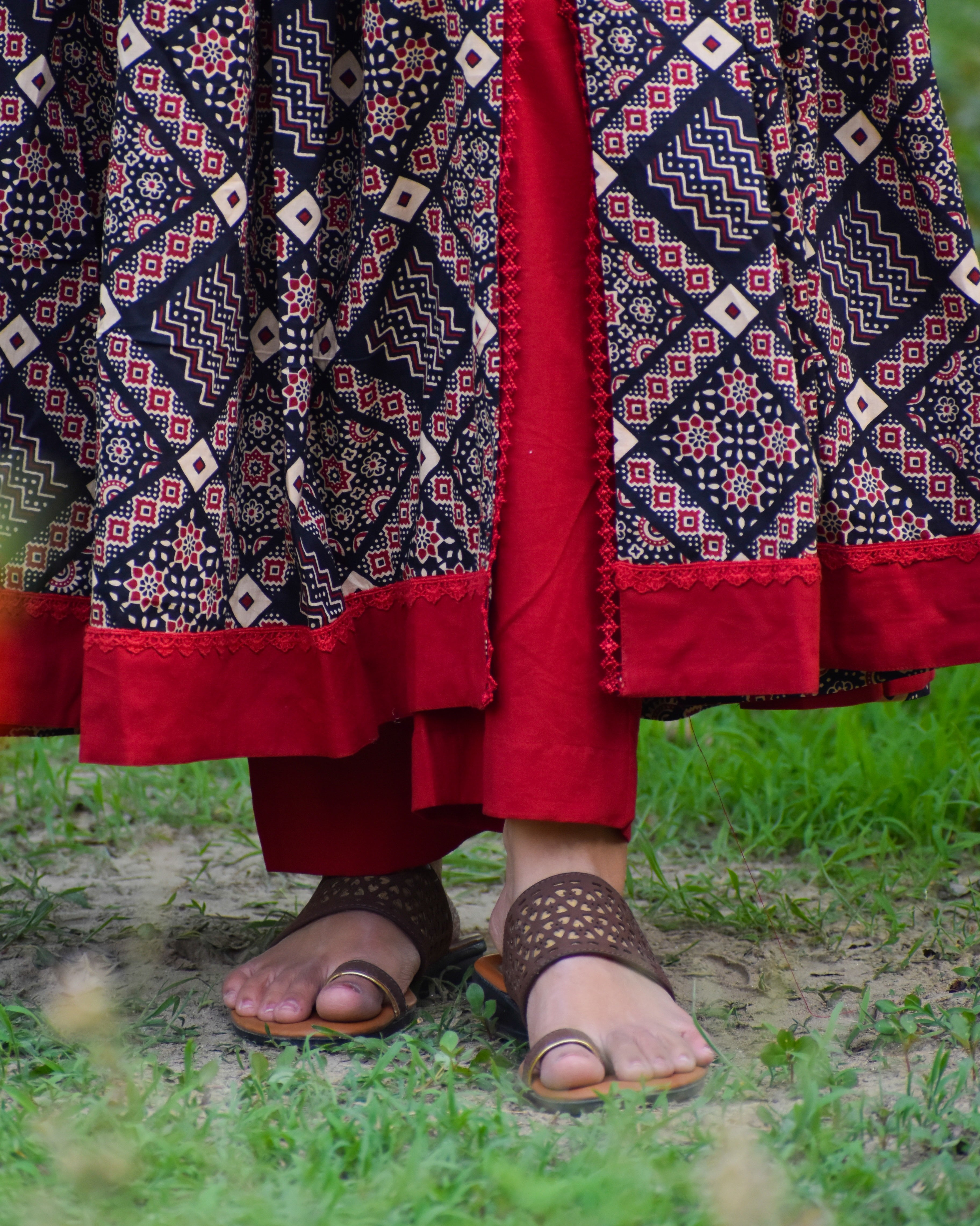 Tarang Handblock Cotton Suit Set