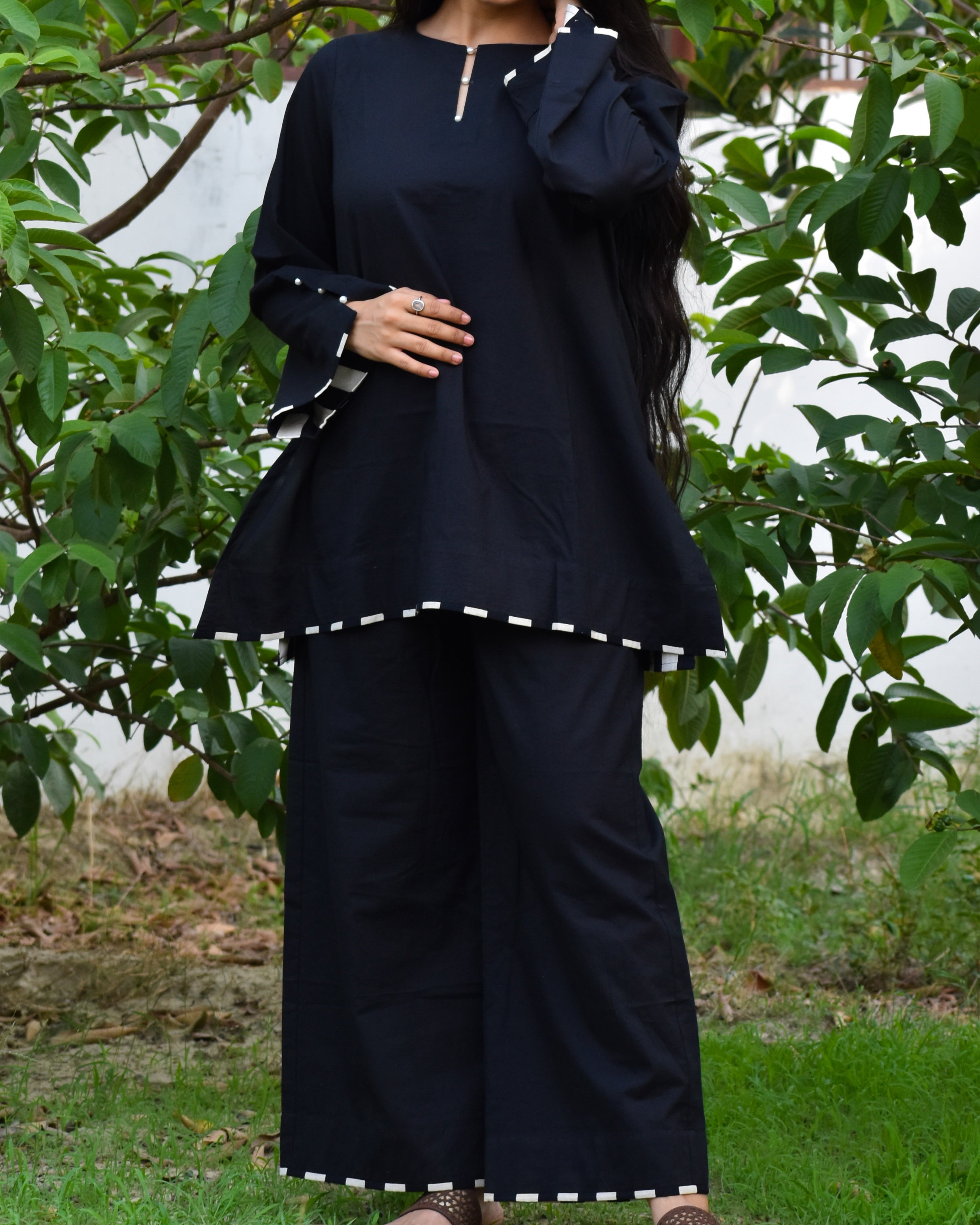Kalika Solid Cotton Co-ord Set