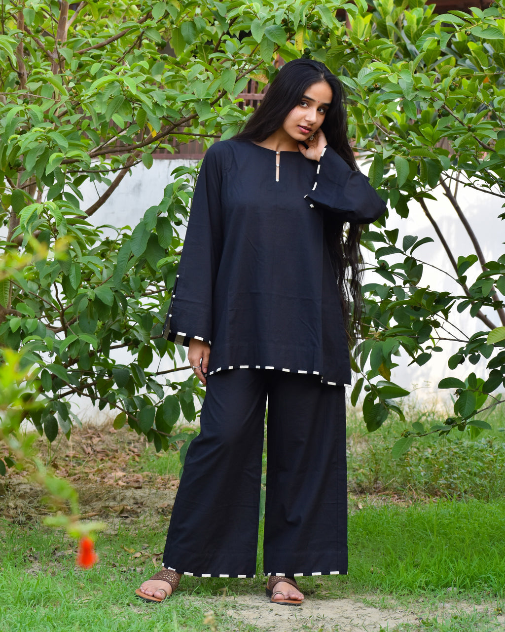 Kalika Solid Cotton Co-ord Set
