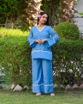 Aasma Embroidered Chanderi Coord Set