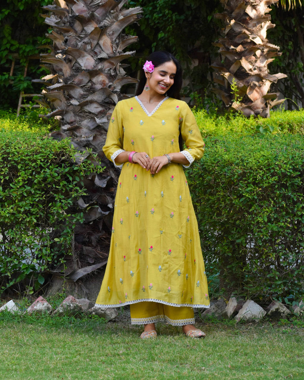 Gerua Embroidered Chanderi Kurta Se