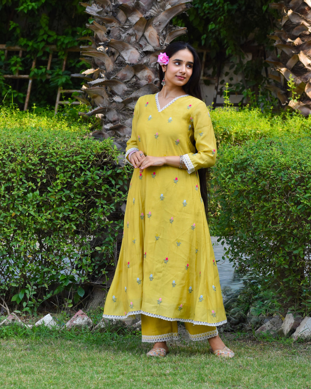 Gerua Embroidered Chanderi Kurta Se
