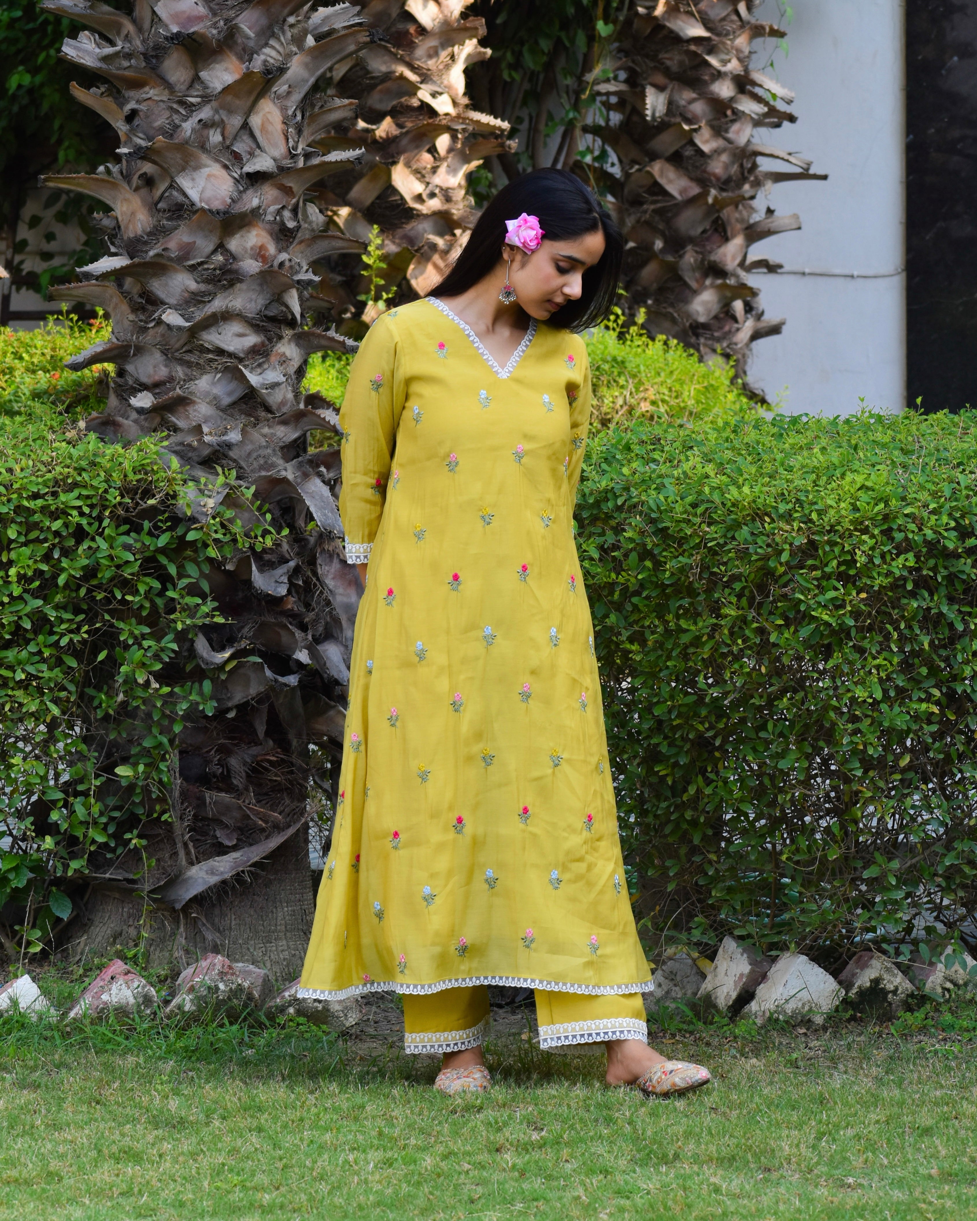 Gerua Embroidered Chanderi Kurta Se