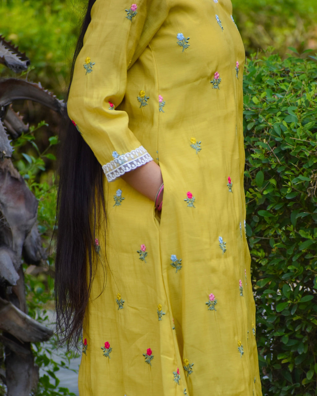 Gerua Embroidered Chanderi Kurta Se