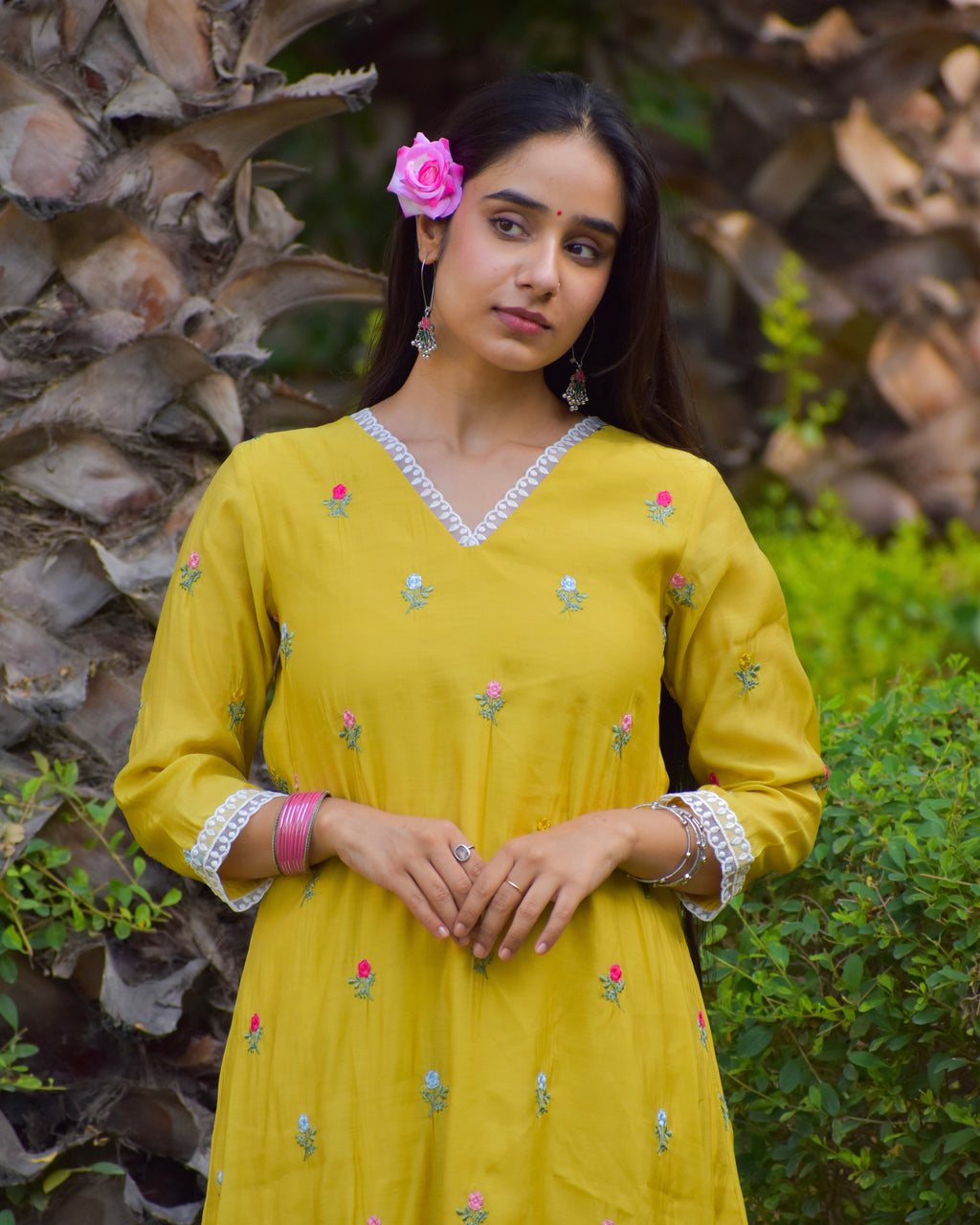 Gerua Embroidered Chanderi Kurta Se