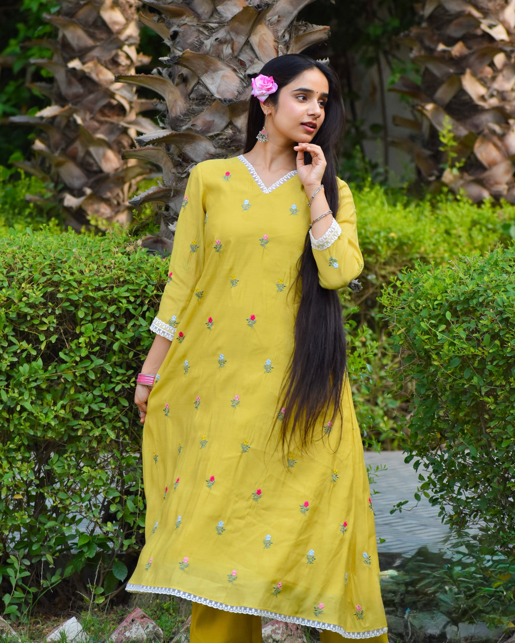 Gerua Embroidered Chanderi Kurta Se