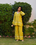 Basanti Embroidered Chanderi Coord Set