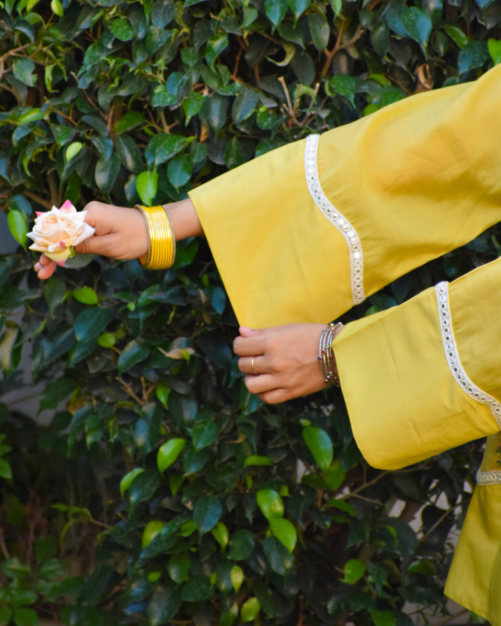 Basanti Embroidered Chanderi Coord Set