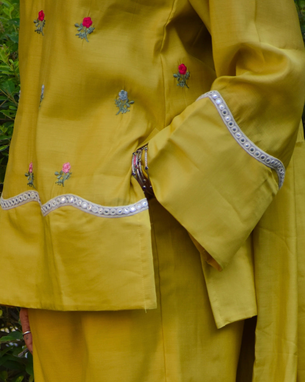 Saira Embroidered Chanderi Coord Set With Dupatta