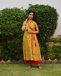 Kesar Handblock Cotton Kurta Set
