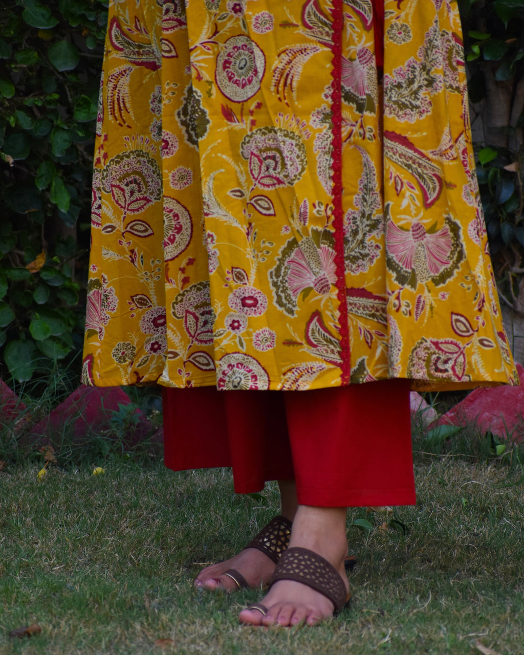 Kesar Handblock Cotton Kurta Set