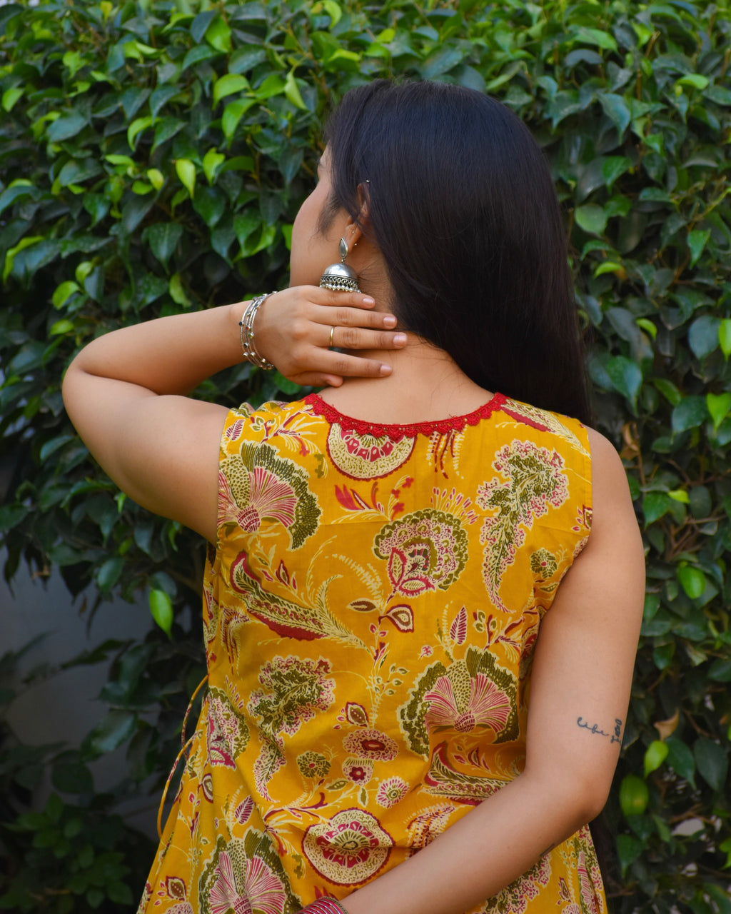 Kesar Handblock Cotton Kurta Set