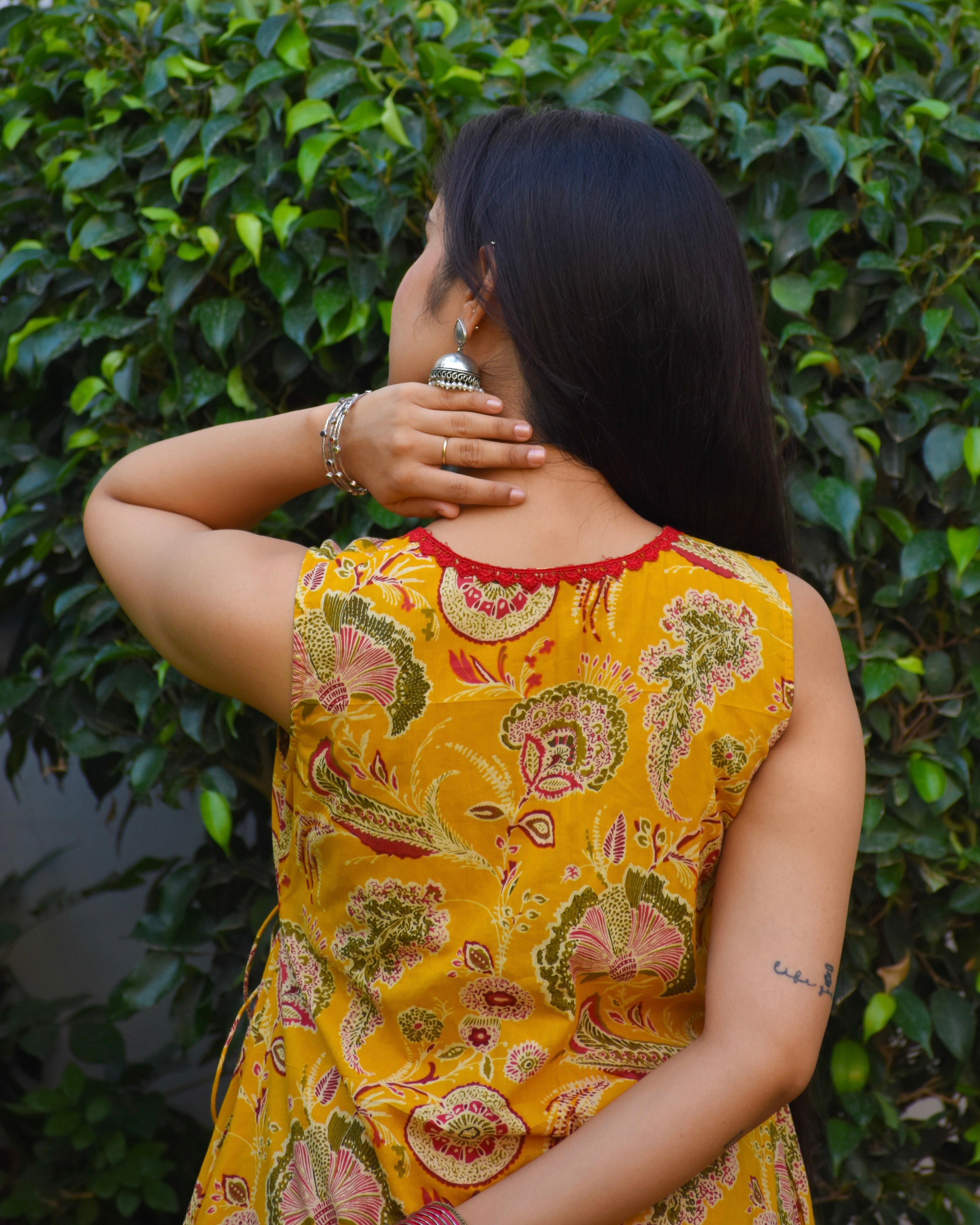 Kesar Handblock Cotton Kurta Set