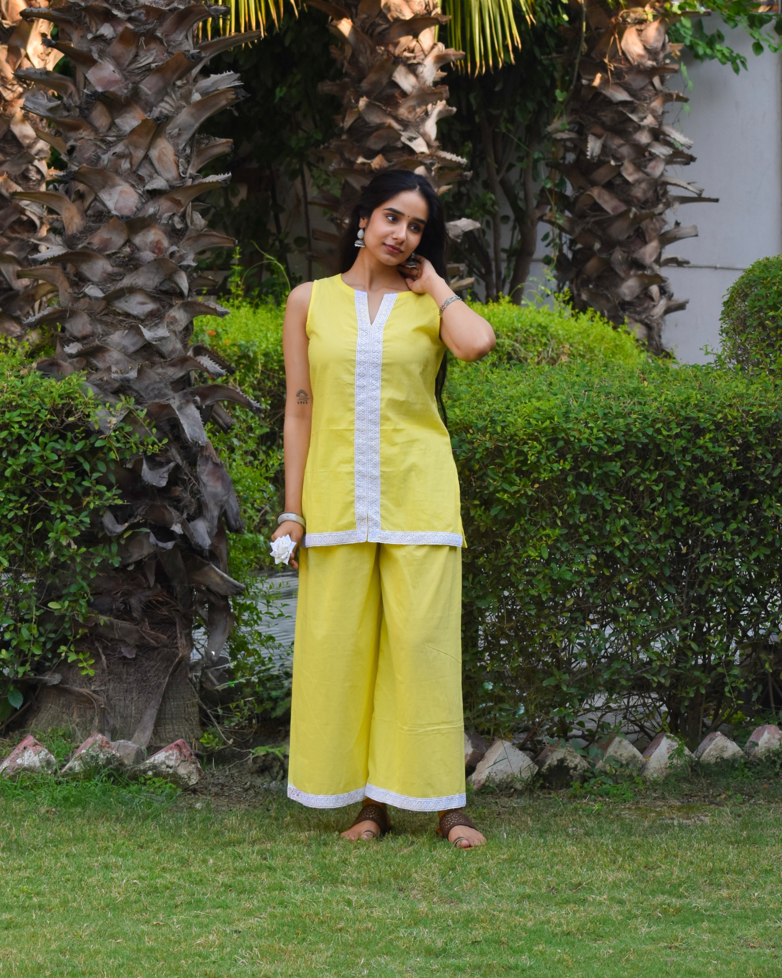 Avika Handblock Cotton Co-ord Set