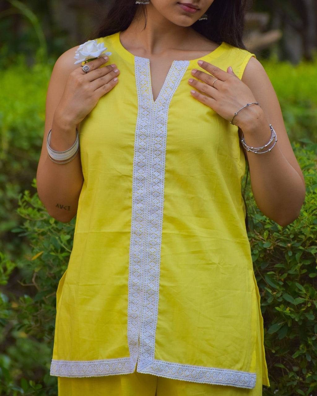 Avika Handblock Cotton Co-ord Set