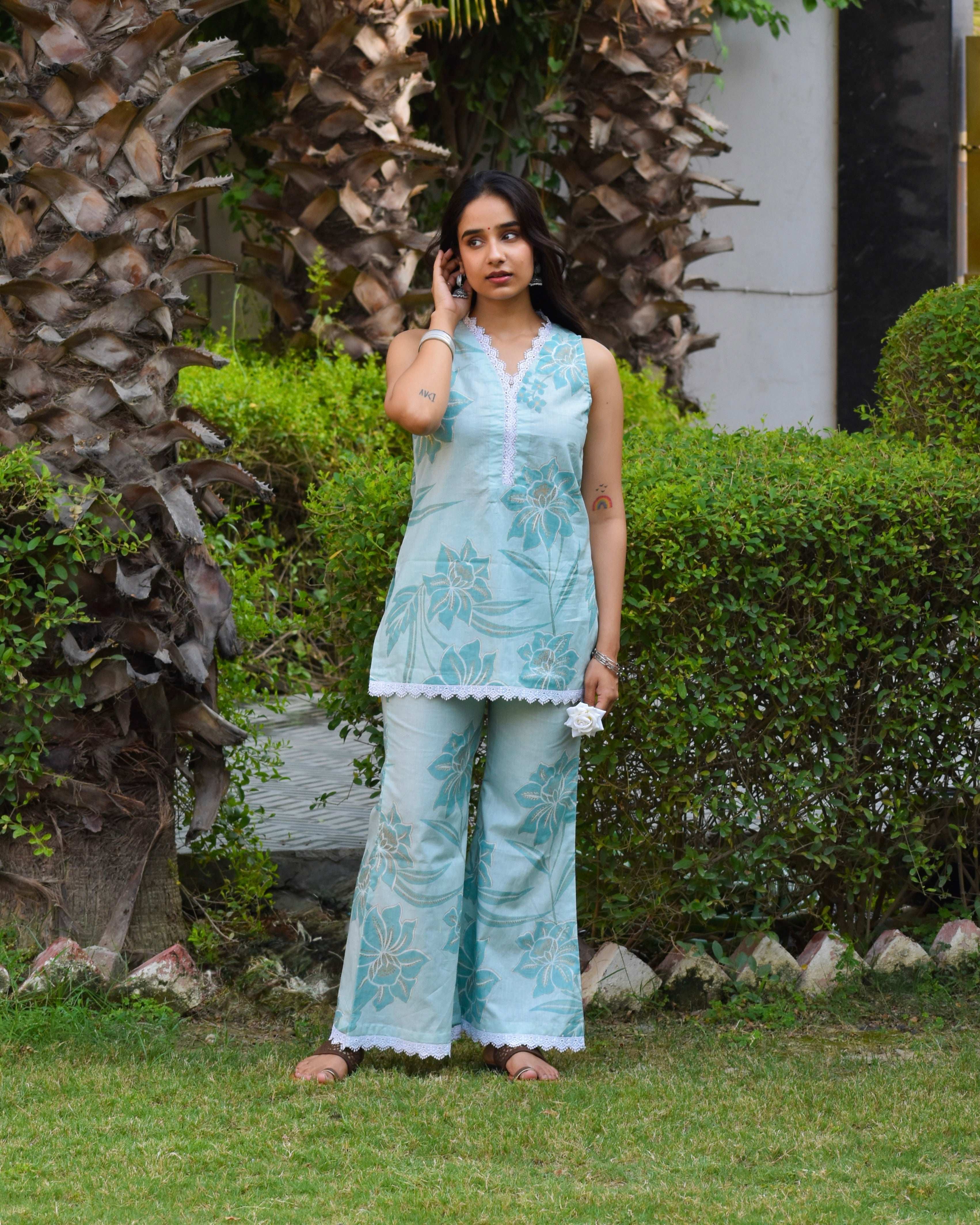 Bela Handblock Cotton Co-ord Set
