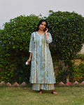 Mridu Handblock Cotton Kurta Set