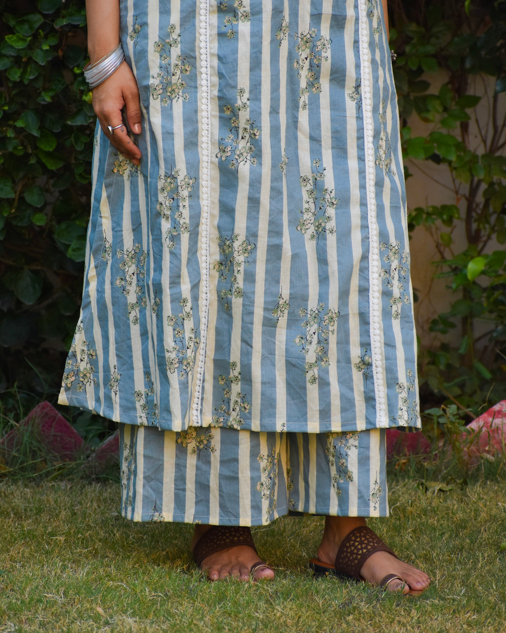 Mridu Handblock Cotton Kurta Set