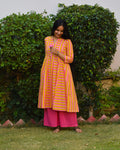 Naveli Handblock Cotton Kurta Set