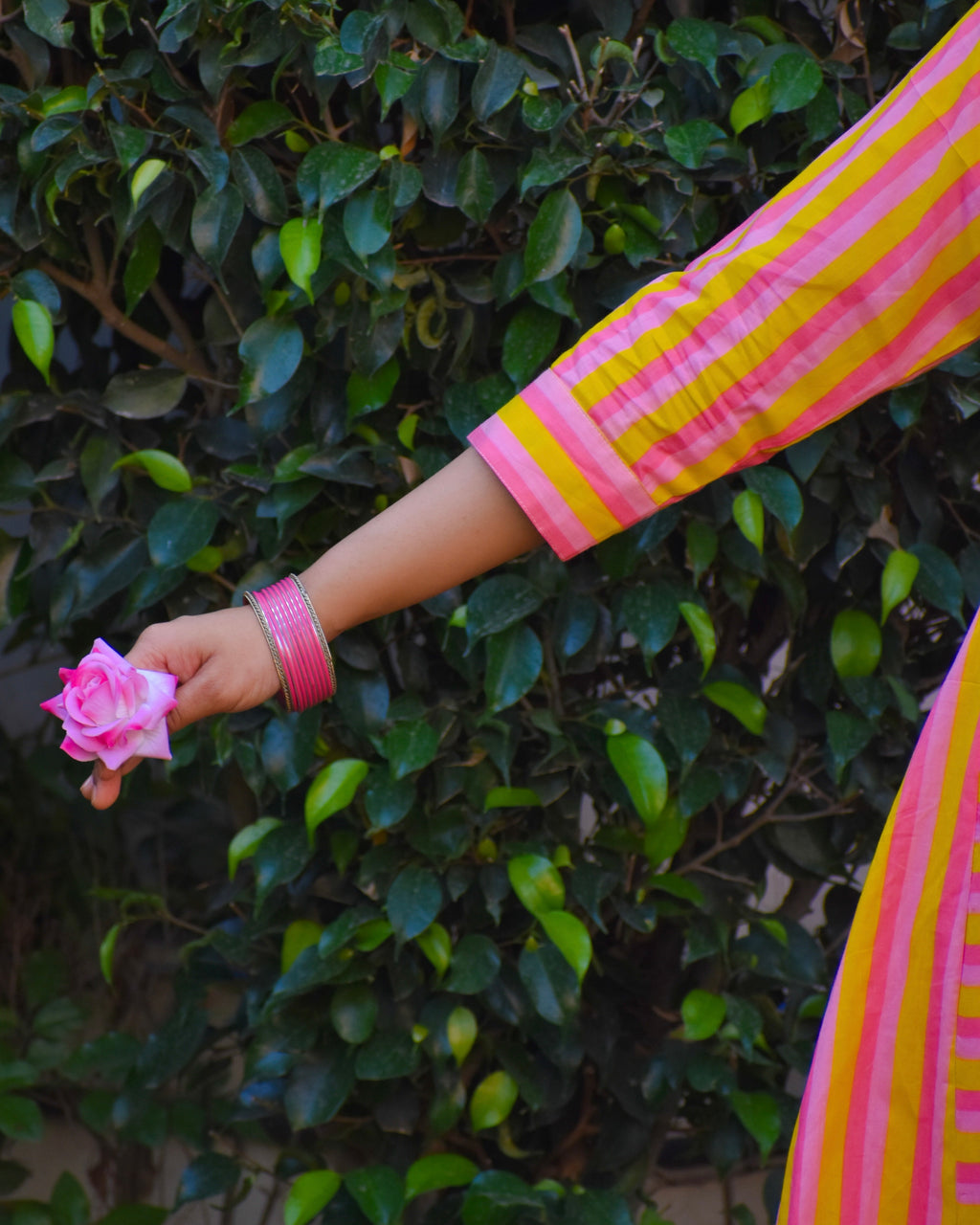 Naveli Handblock Cotton Kurta Set