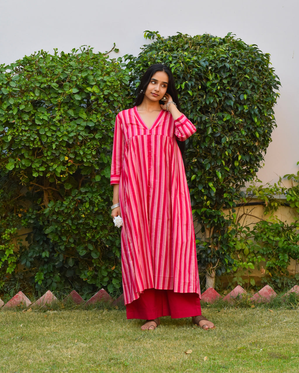 Baag Handblock Cotton Kurta Set
