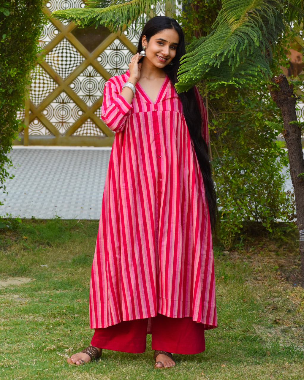 Baag Handblock Cotton Kurta Set