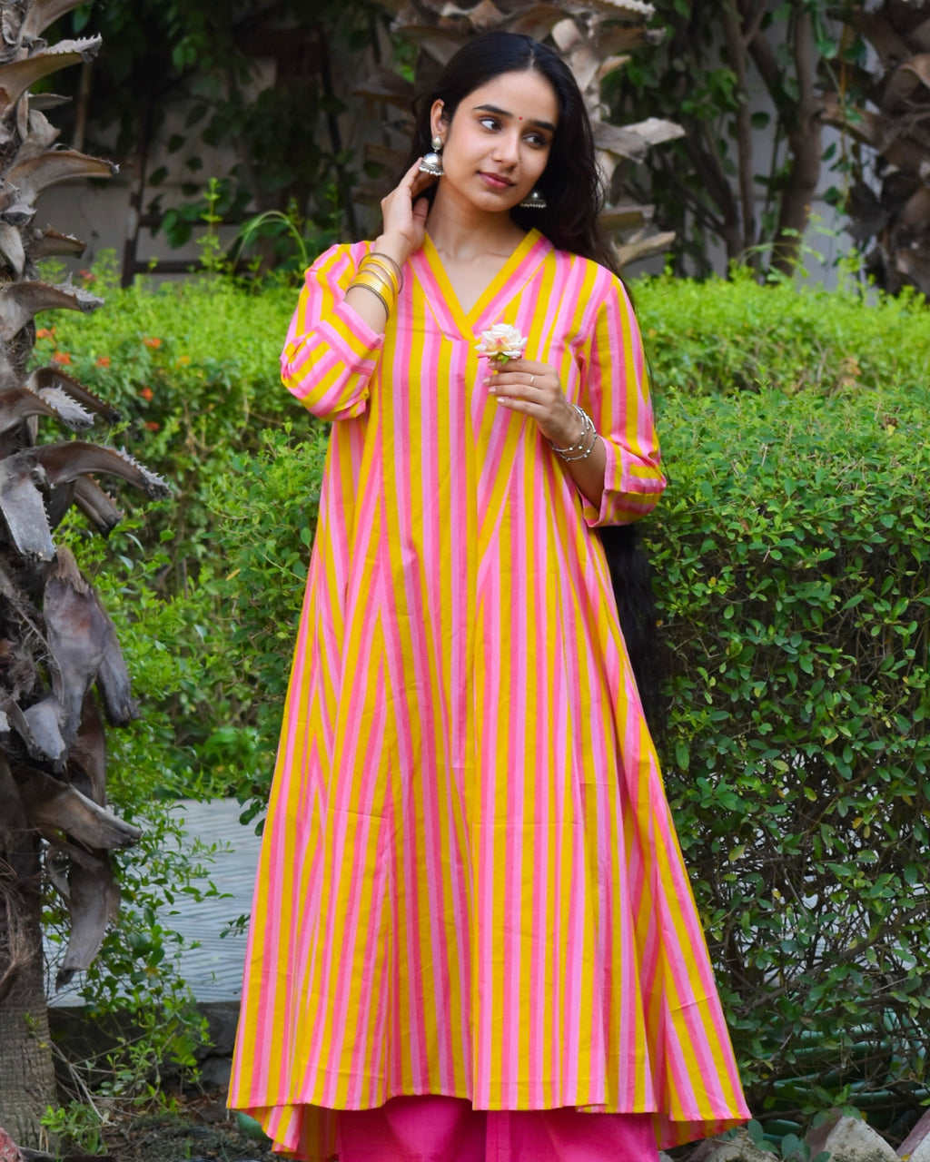 Imli Handblock Cotton Kurta Set