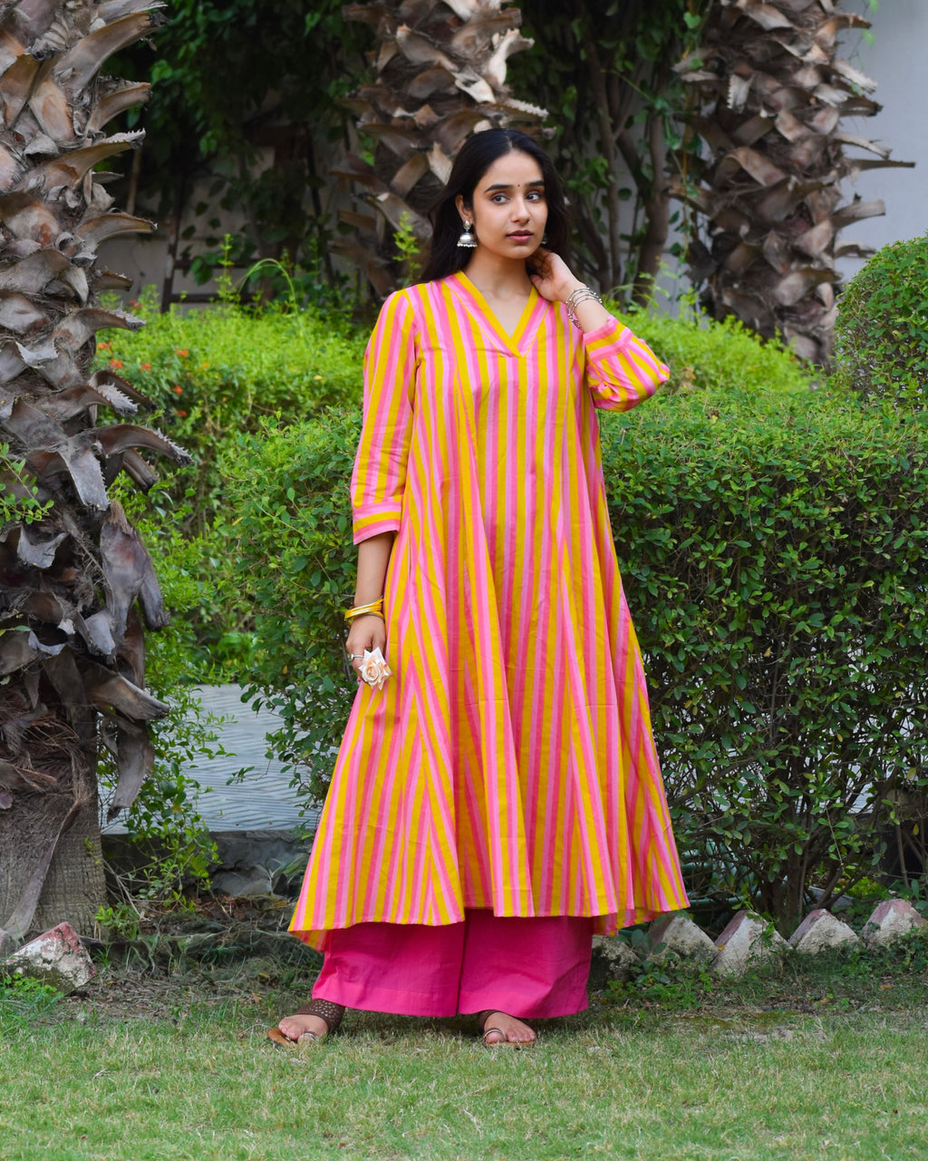 Imli Handblock Cotton Kurta Set