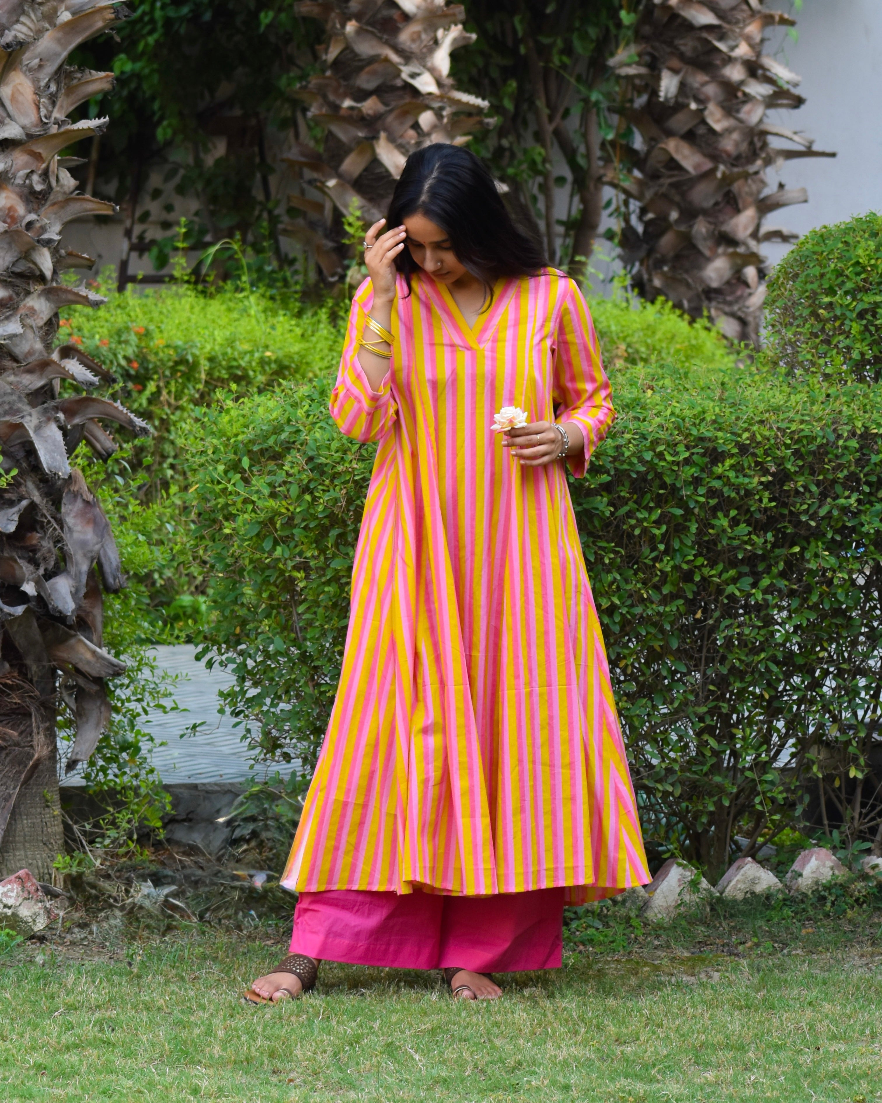 Imli Handblock Cotton Kurta Set