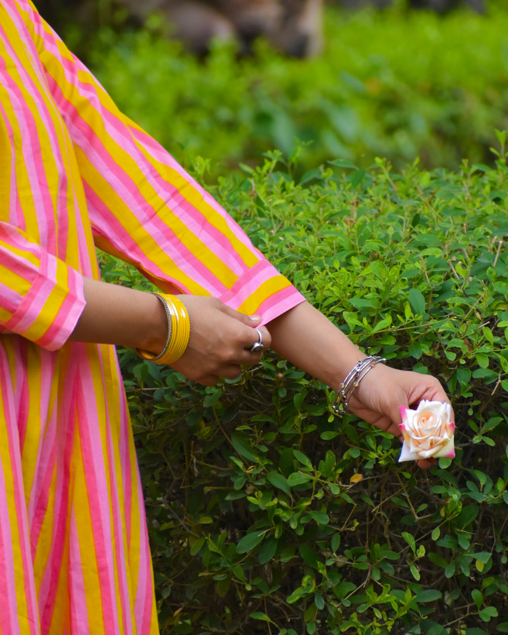 Imli Handblock Cotton Kurta Set