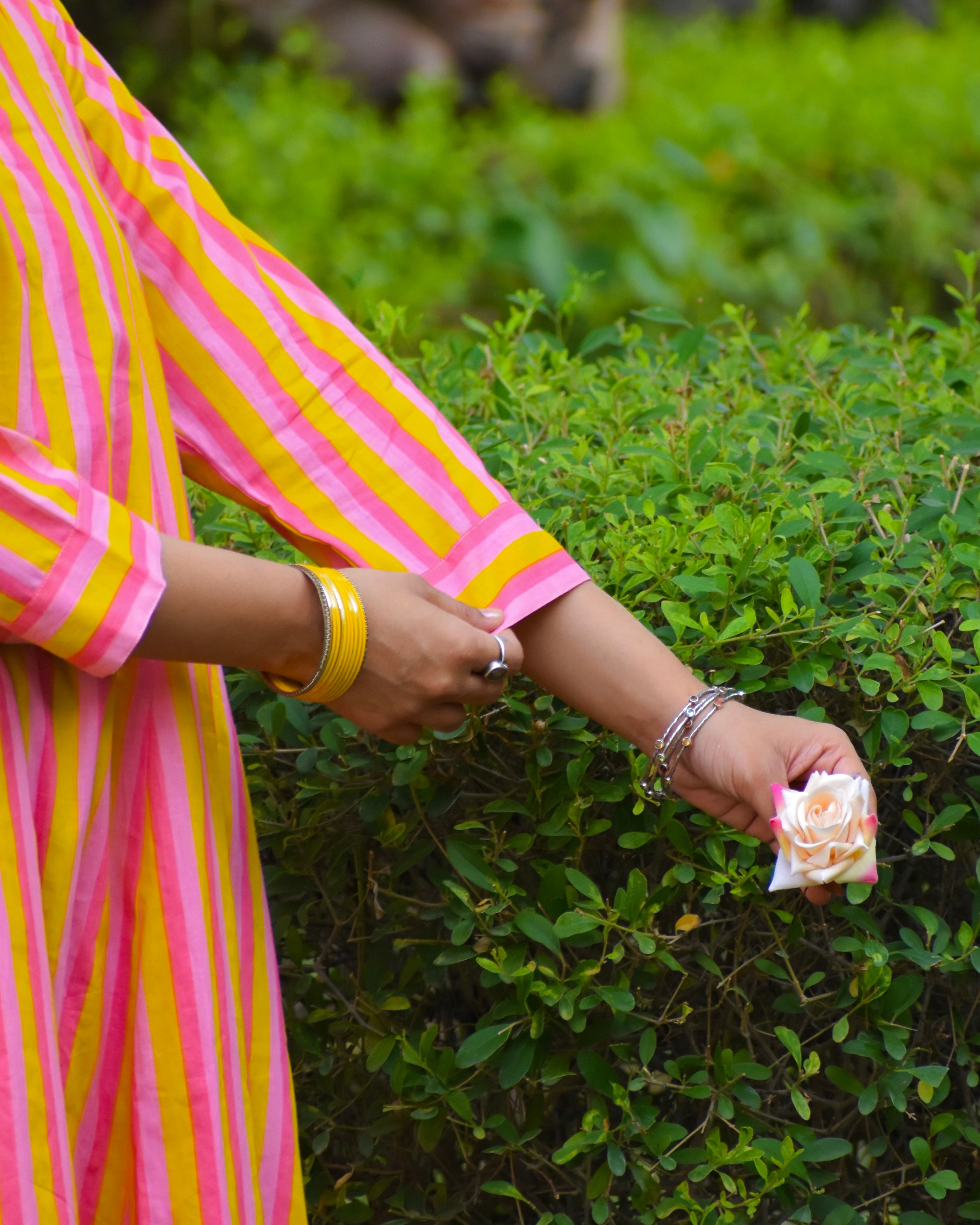 Imli Handblock Cotton Kurta Set