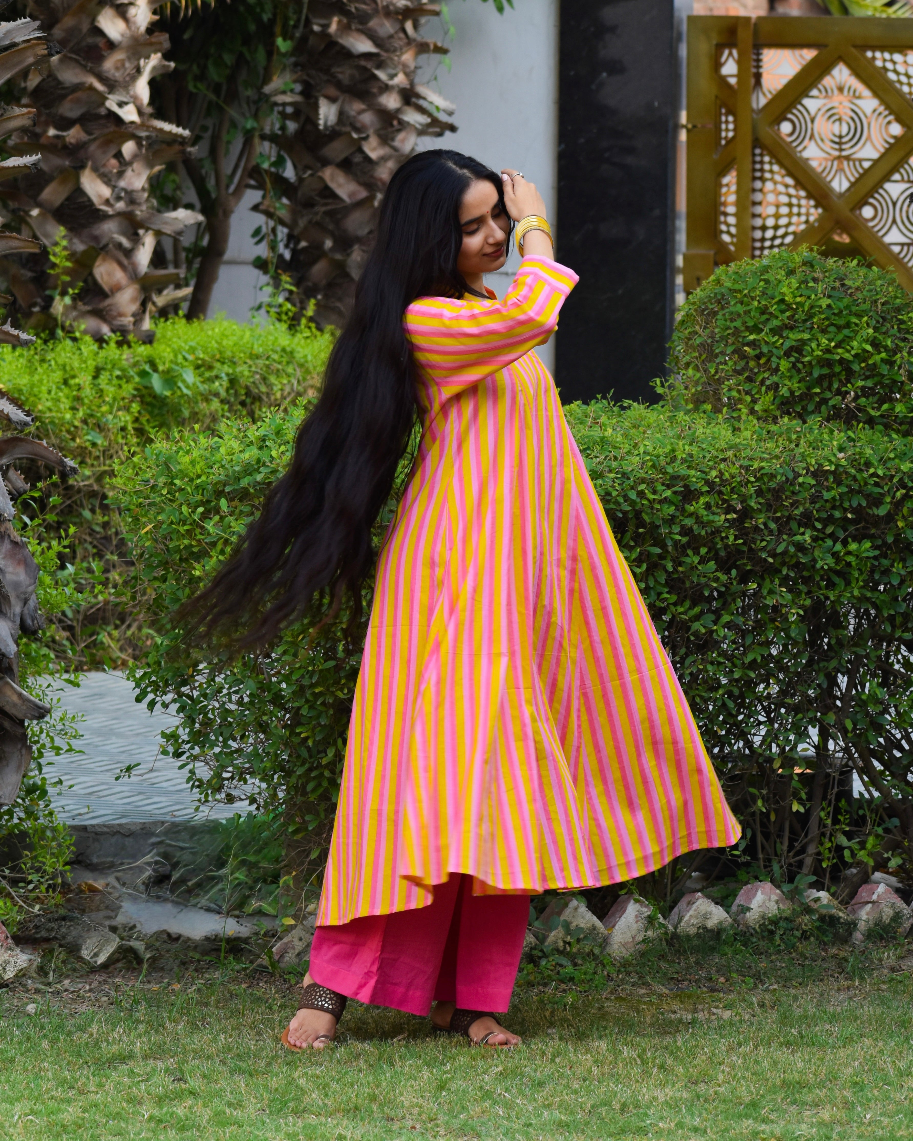 Imli Handblock Cotton Kurta Set