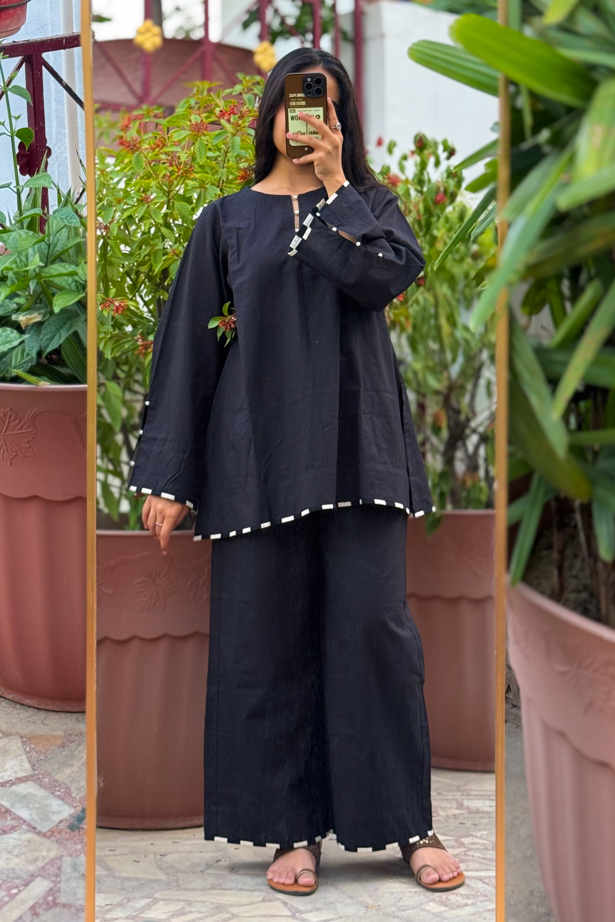 Kalika Solid Cotton Co-ord Set