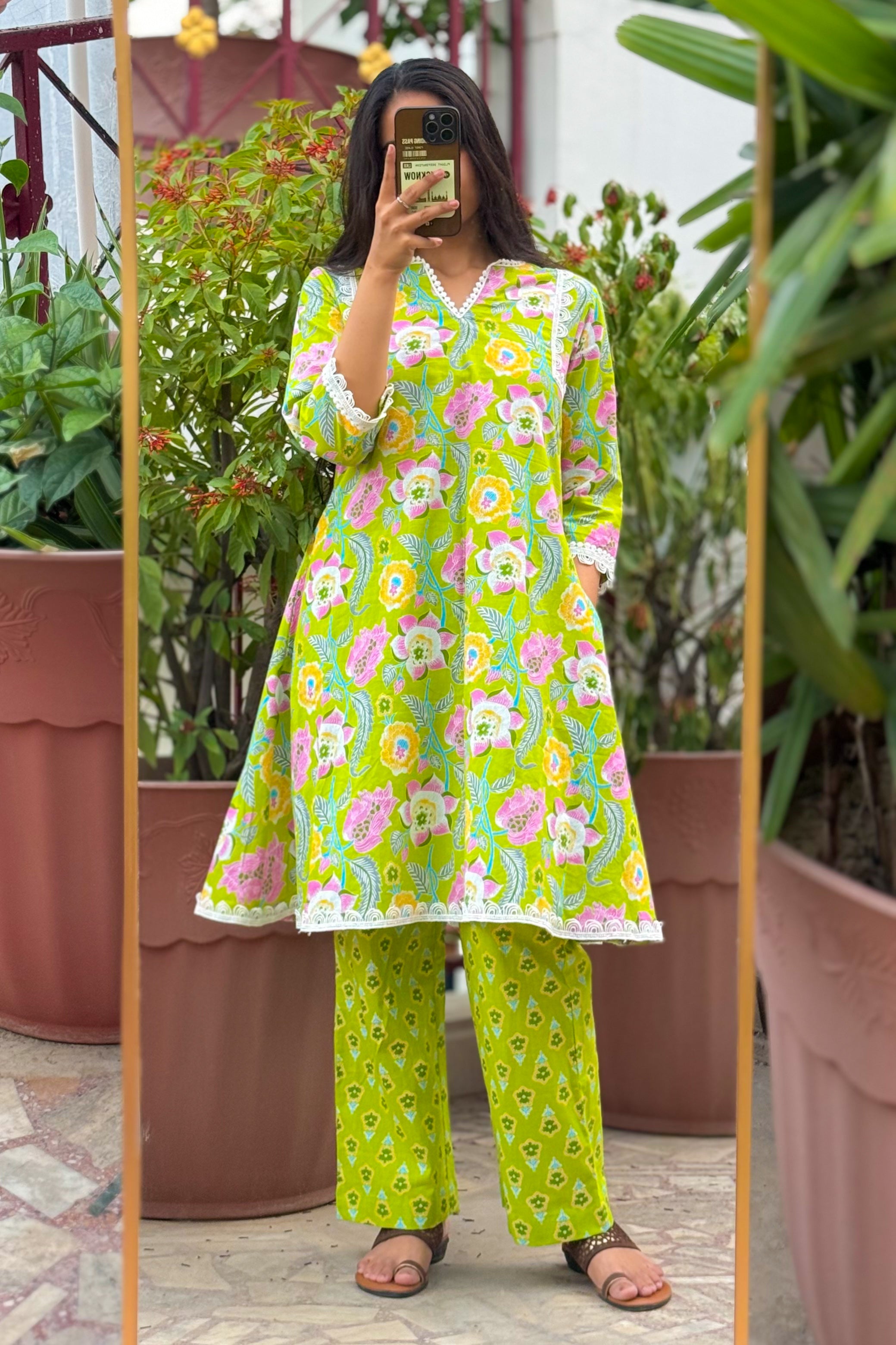 Ritu Handblock Cotton Kurta Set
